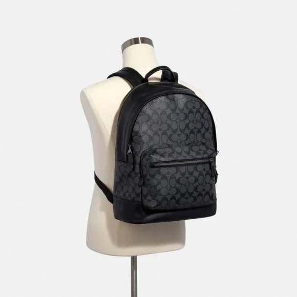 NWT！COSMIC COACH WEST BACKPACK IN SIGNATURE CANVAS WITH ROBOT PRINT（COACH CW326） - Picture 14 of 14